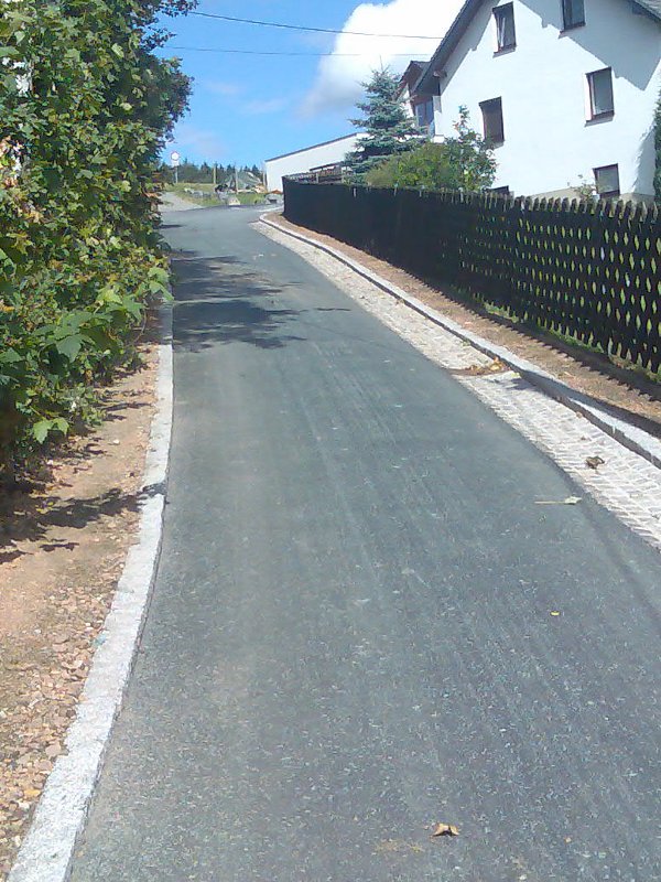 Straßenbau<br>in Gornsdorf Gelenauer Weg Straßenbau<br>in Gornsdorf Gelenauer Weg